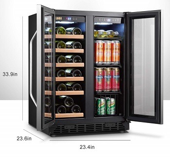 Lanbo Wine and Beverage Refrigerator, 18 Bottle and 55 Can review