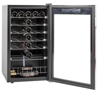 SMETA 35 Bottles Wine Cellar Freestanding Champagne Beer Cooler review