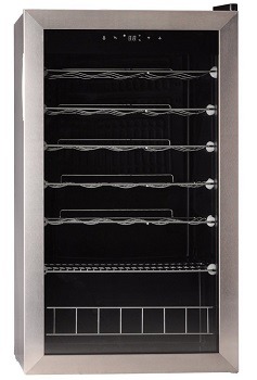 SMETA 35 Bottles Wine Cellar Freestanding Champagne Beer Cooler