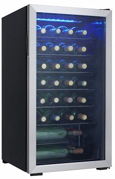 Danby DWC93BLSDB 36 Bottle Wine Cooler