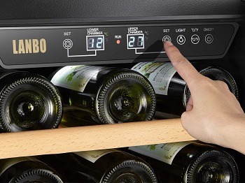 LANBO Dual Zone Wine Refrigerator 28 Bottles review
