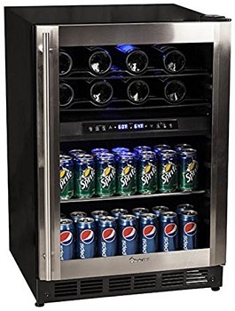 Magic Chef Stainless Steel Wine & Beverage Cooler MCWBC77DZC