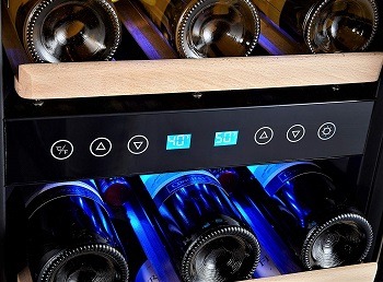 Phiestina Dual Zone Wine Cooler Refrigerator - 33 Bottle review