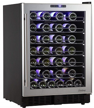 Vinotemp 54 Bottle Touch Screen Mirrored Wine Cooler review