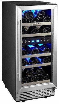 Portable 15 Inch Wine Cooler Undercounter Phiestina 15 Inch Wide Wine Cooler