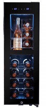 AKDY 16 Bottle Compressor Freestanding Wine Cooler