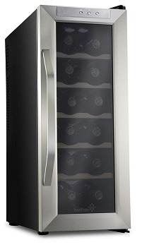 Ivation-Premium-Stainless-Steel-12-Bottle-Thermoelectric-Wine-Cooler